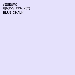 #E5E0FC - Blue Chalk Color Image